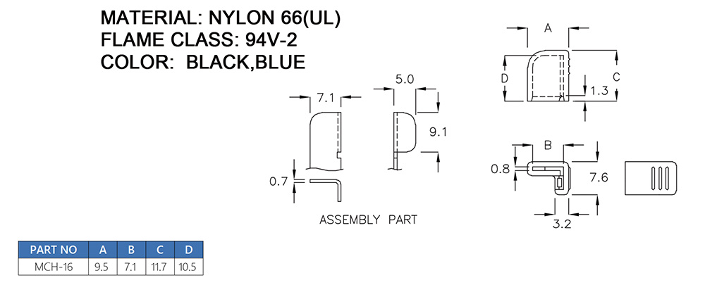 Plastic Handle MCH-16